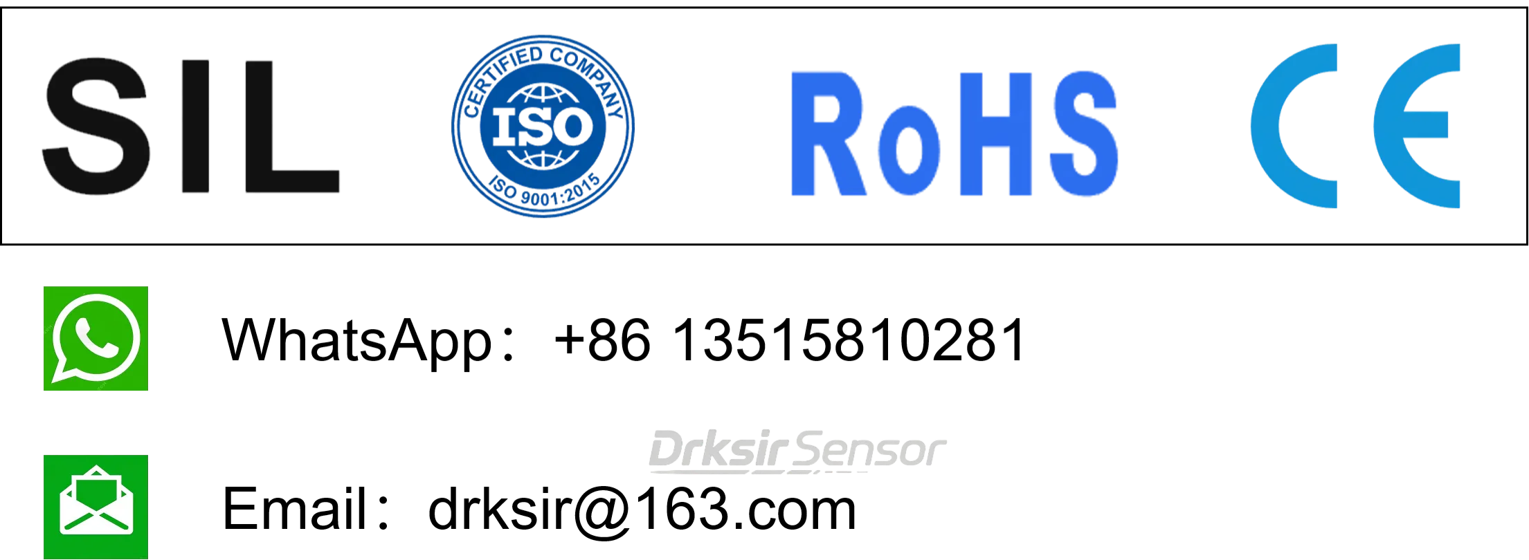 Drksir Certification and contact